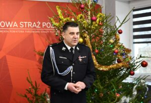 Prezes Zarządu Oddziału Powiatowego Ochotniczych Straży Pożarnych Rzeczypospolitej Polskiej w Łęcznej składa życzenia